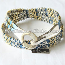 Fashion Lady's Metal Accessories Leather Belt